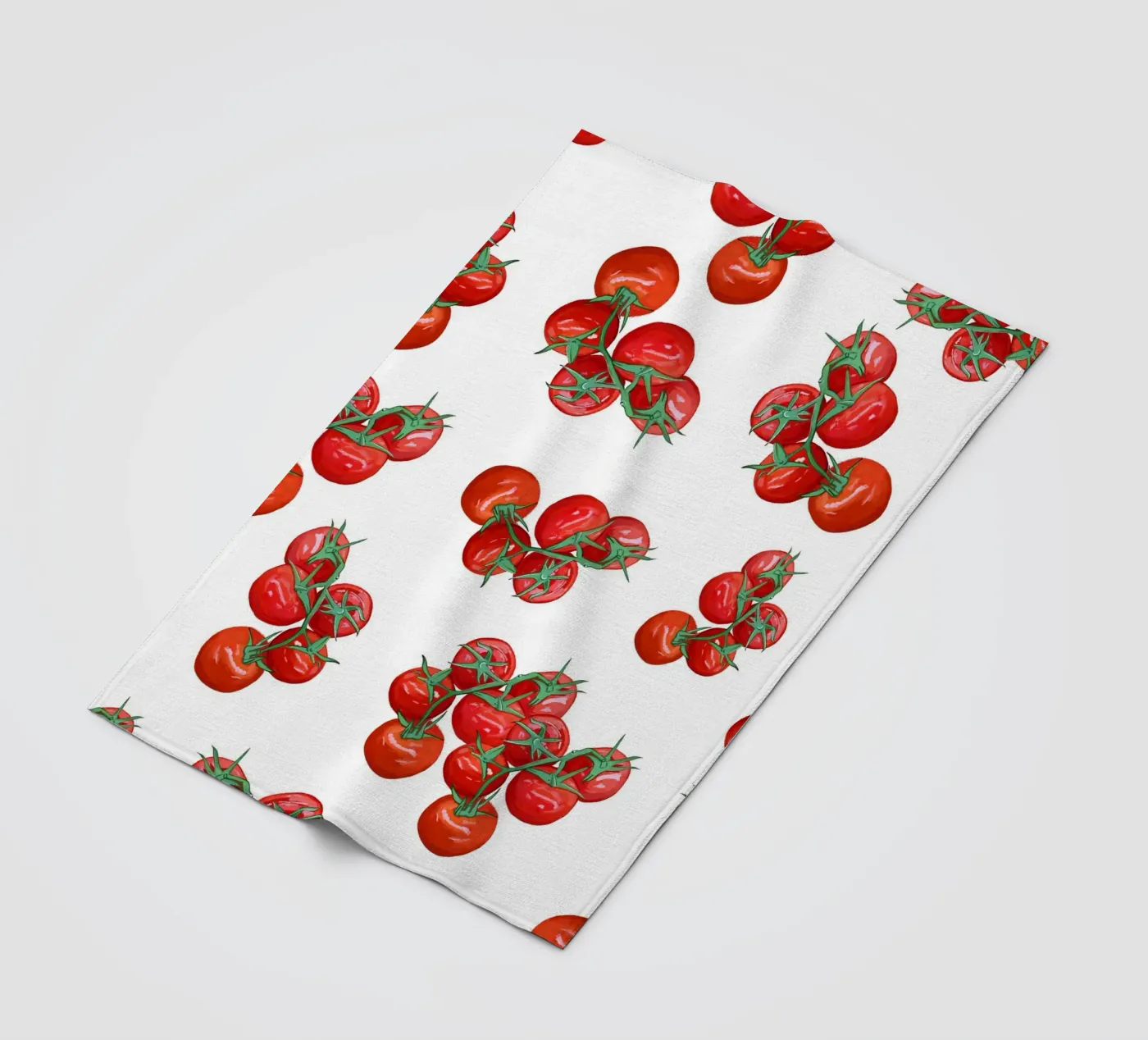 Tomatoes pattern fleece blanket by gulsengunel