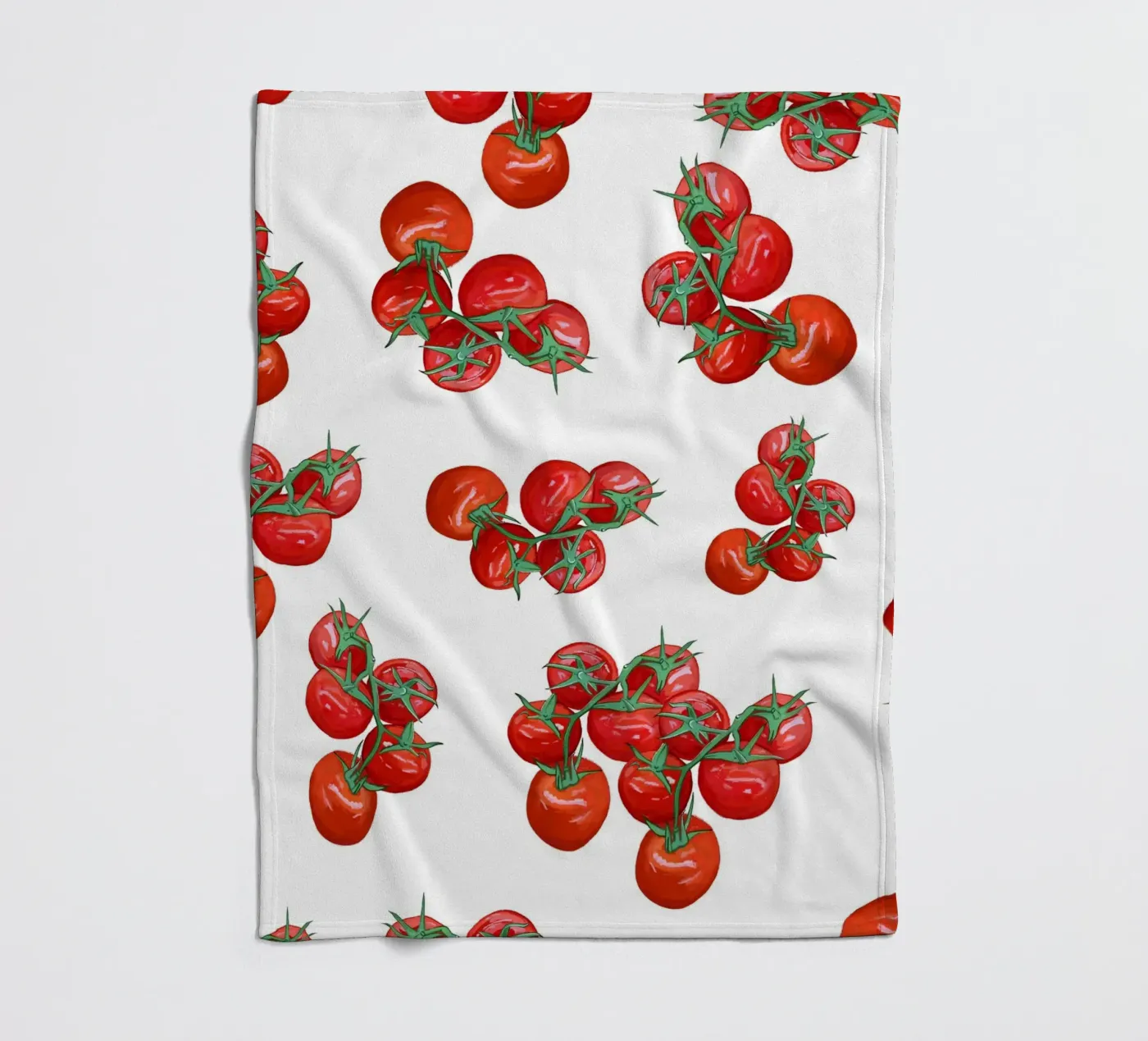 Tomatenpatroon fleecedeken van gulsengunel