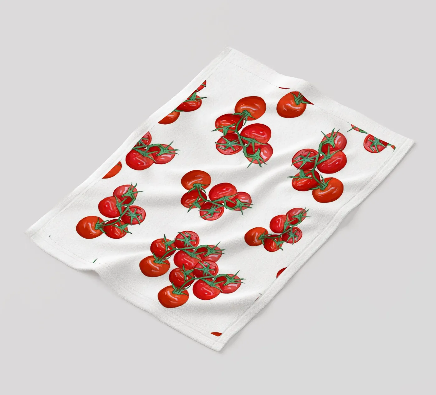 Tomatoes pattern fleece blanket by gulsengunel