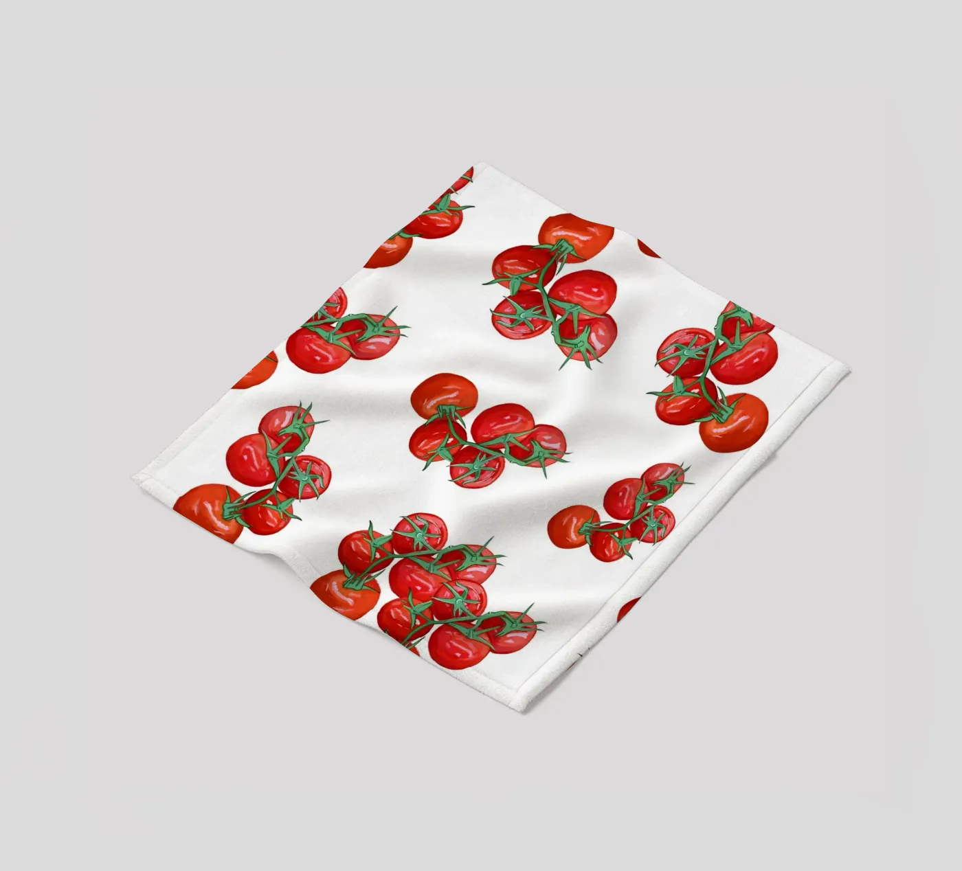 Tomatoes pattern fleece blanket by gulsengunel