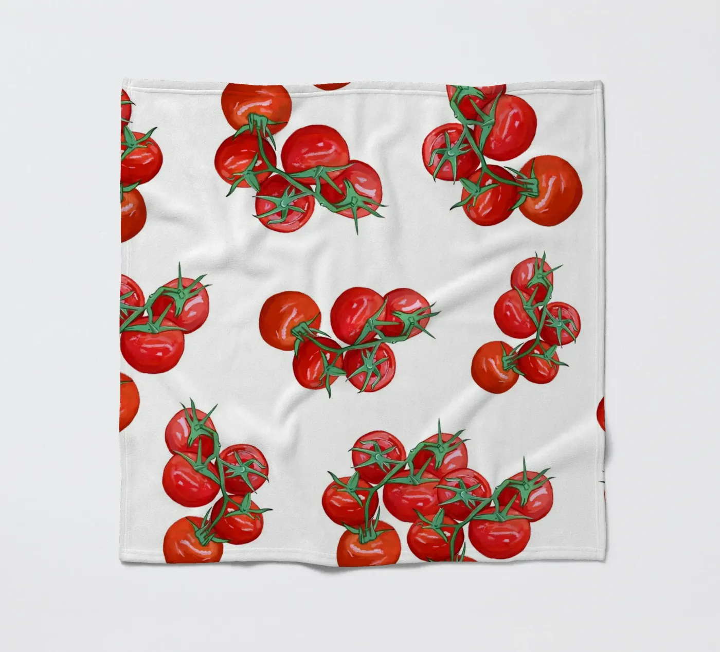 Tomatoes pattern fleece blanket by gulsengunel