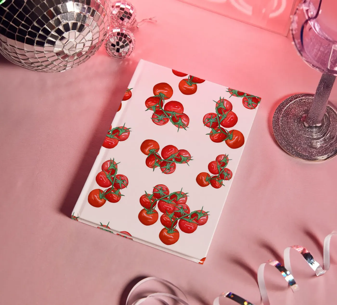 Tomatoes pattern notebook by gulsengunel