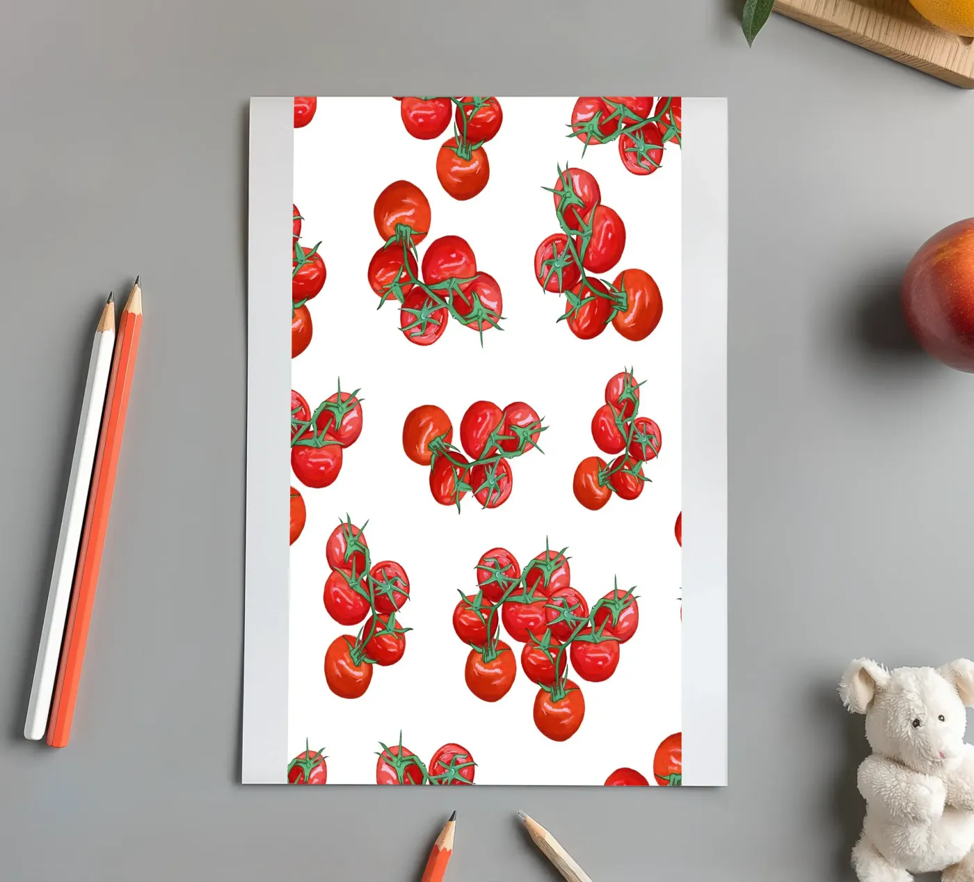 Modello di pomodoro foglio adesivo da gulsengunel