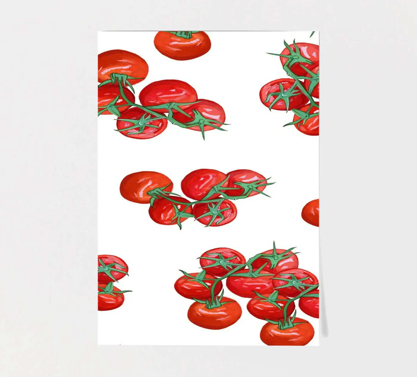 Modello di pomodoro foglio adesivo da gulsengunel
