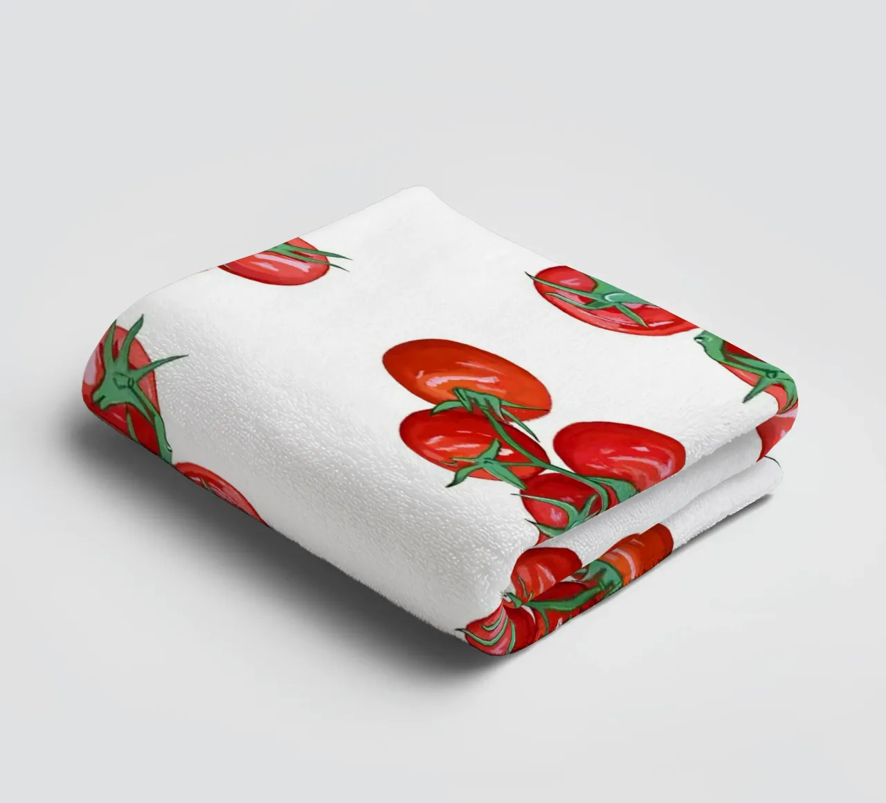 Tomatoes pattern towel by gulsengunel