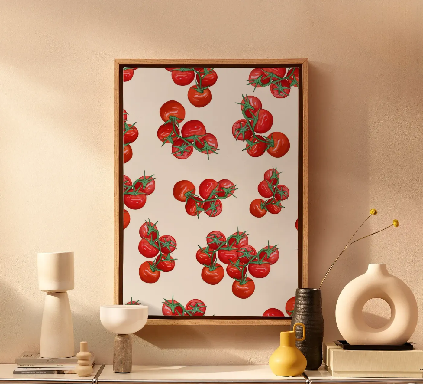 Tomaten Muster Leinwand von gulsengunel