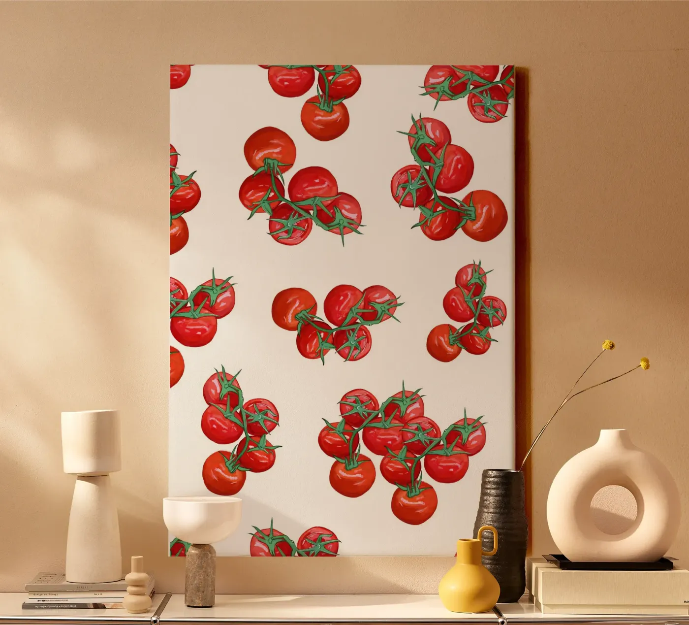 Tomaten Muster Leinwand von gulsengunel