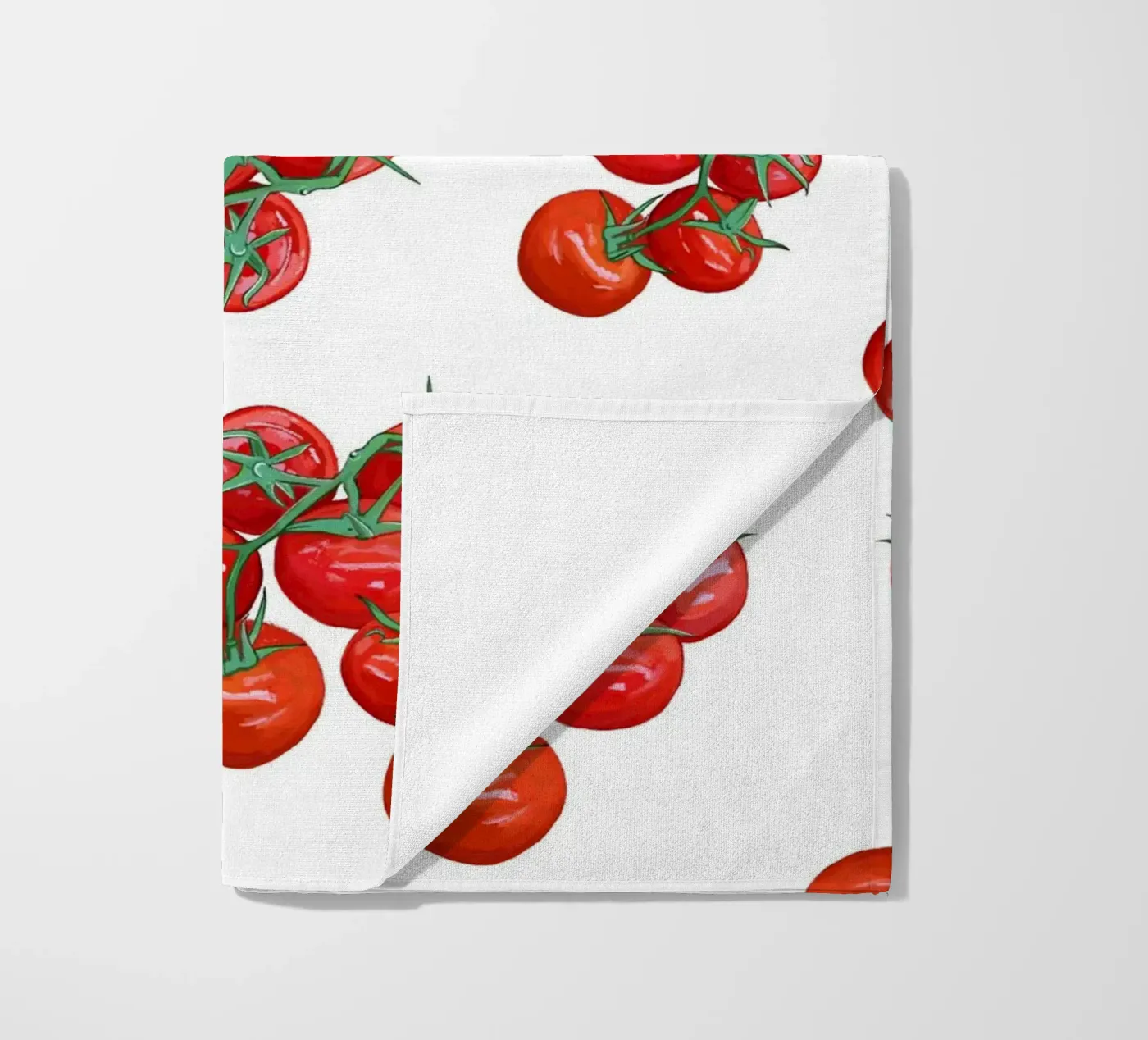 Tomatoes pattern beach towel by gulsengunel