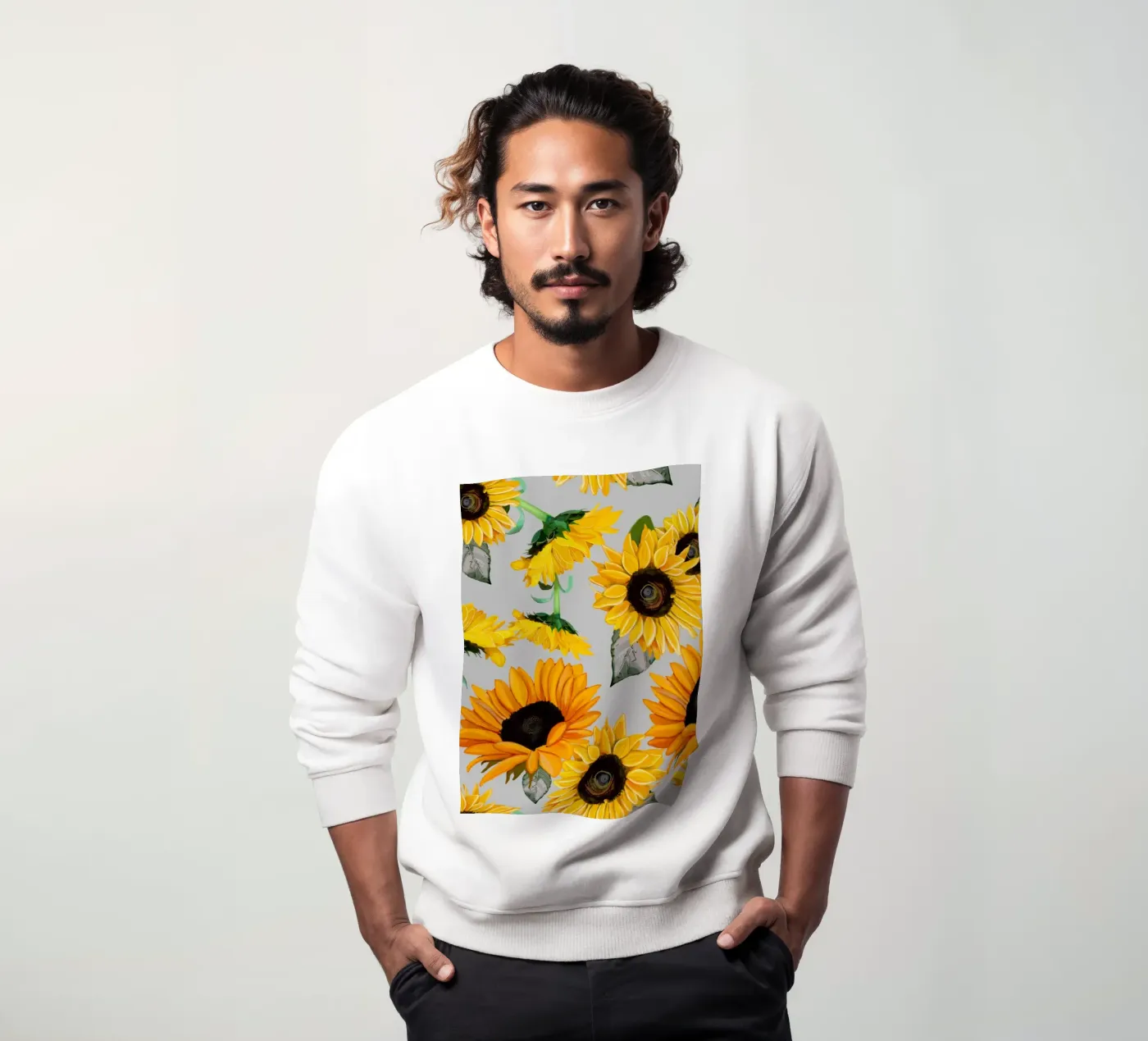 Sunflowers pattern sweat de gulsengunel
