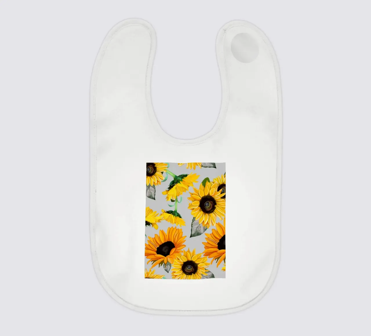 Sunflowers pattern Babylätzchen von gulsengunel