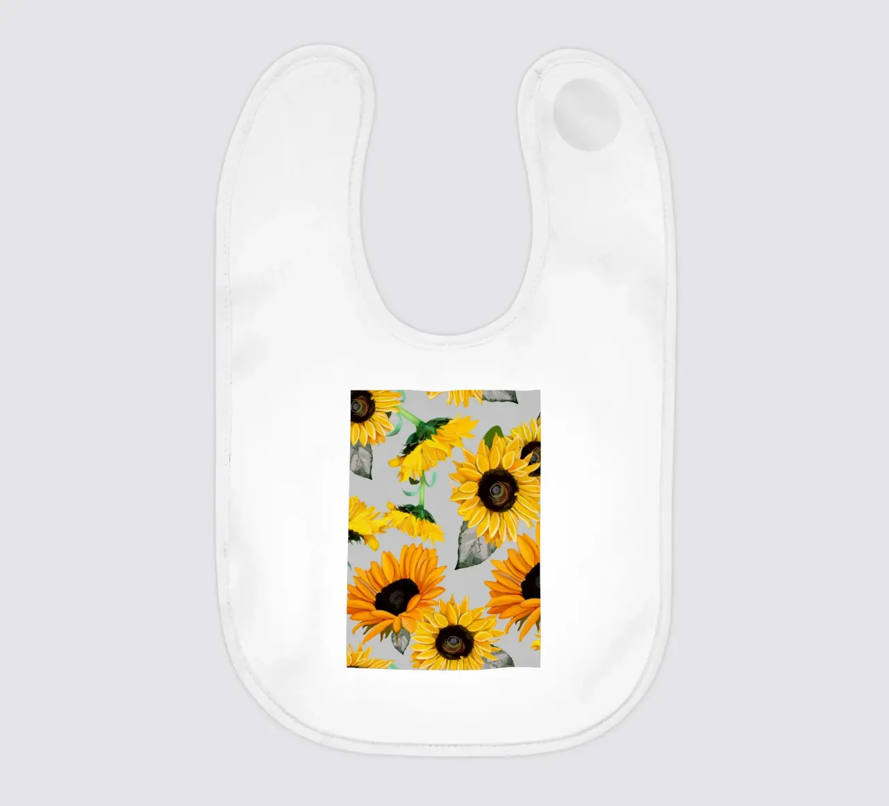 Sunflowers pattern Babylätzchen von gulsengunel