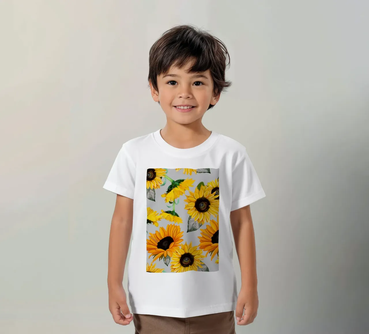 Zonnebloemen patroon kinder t-shirt van gulsengunel