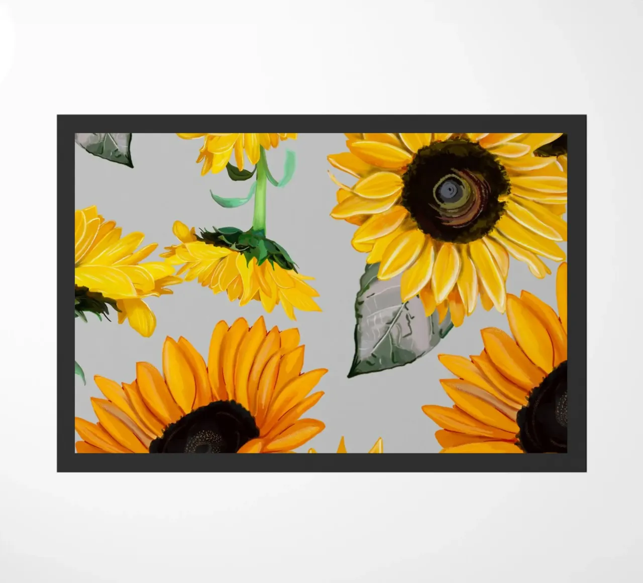 Sunflowers pattern Fußmatte von gulsengunel