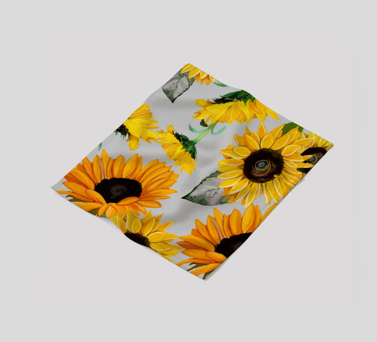 Sunflowers pattern Fleecedecke von gulsengunel