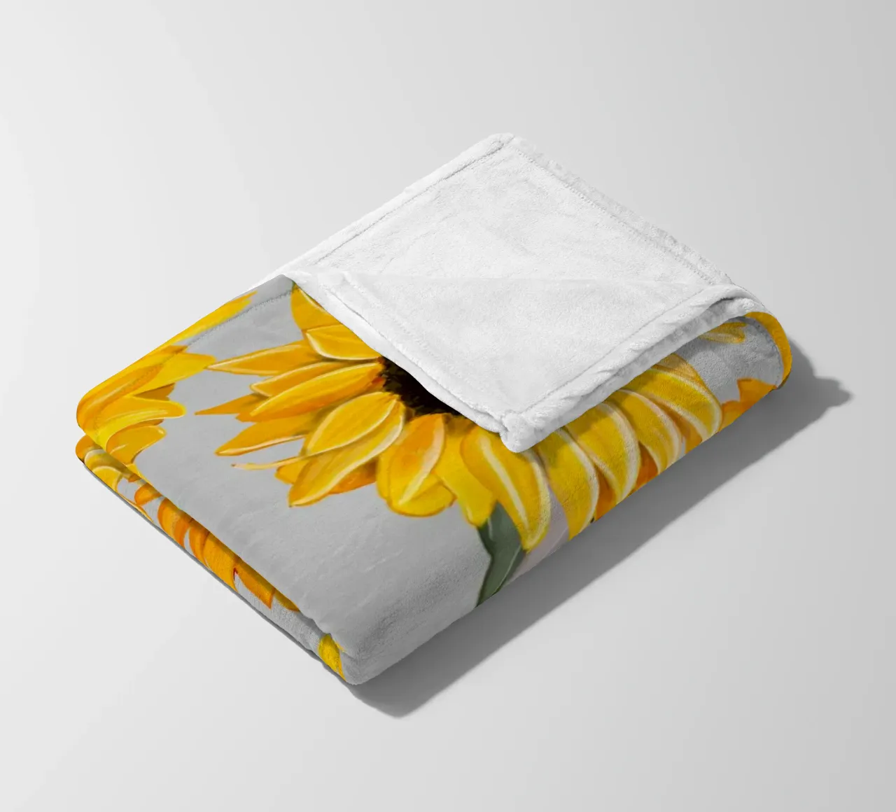Sunflowers pattern Fleecedecke von gulsengunel