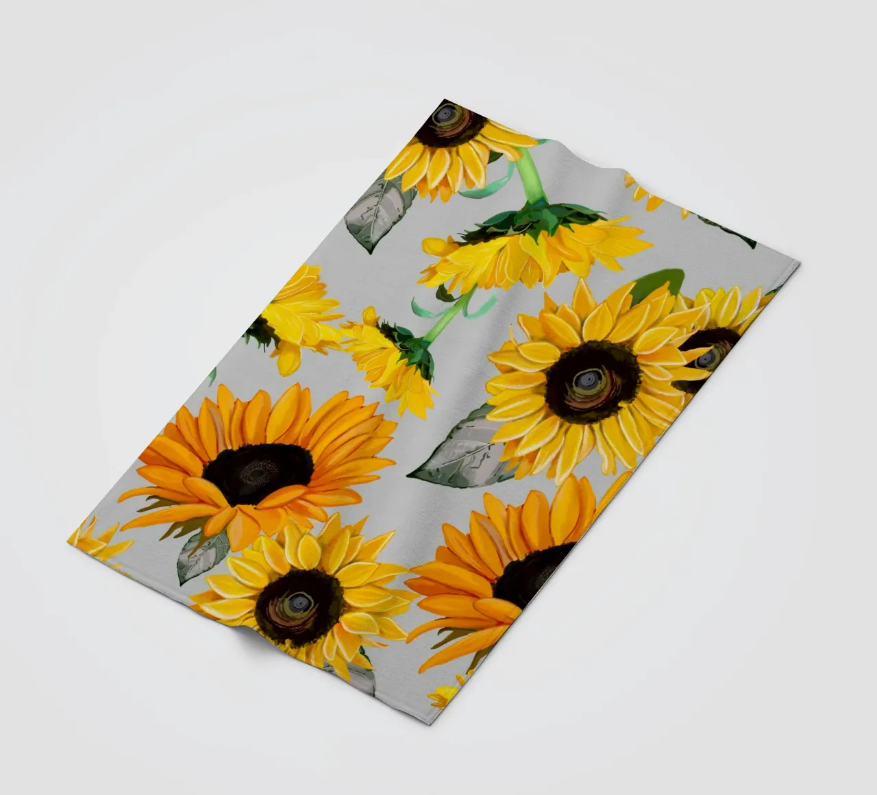Sunflowers pattern Fleecedecke von gulsengunel