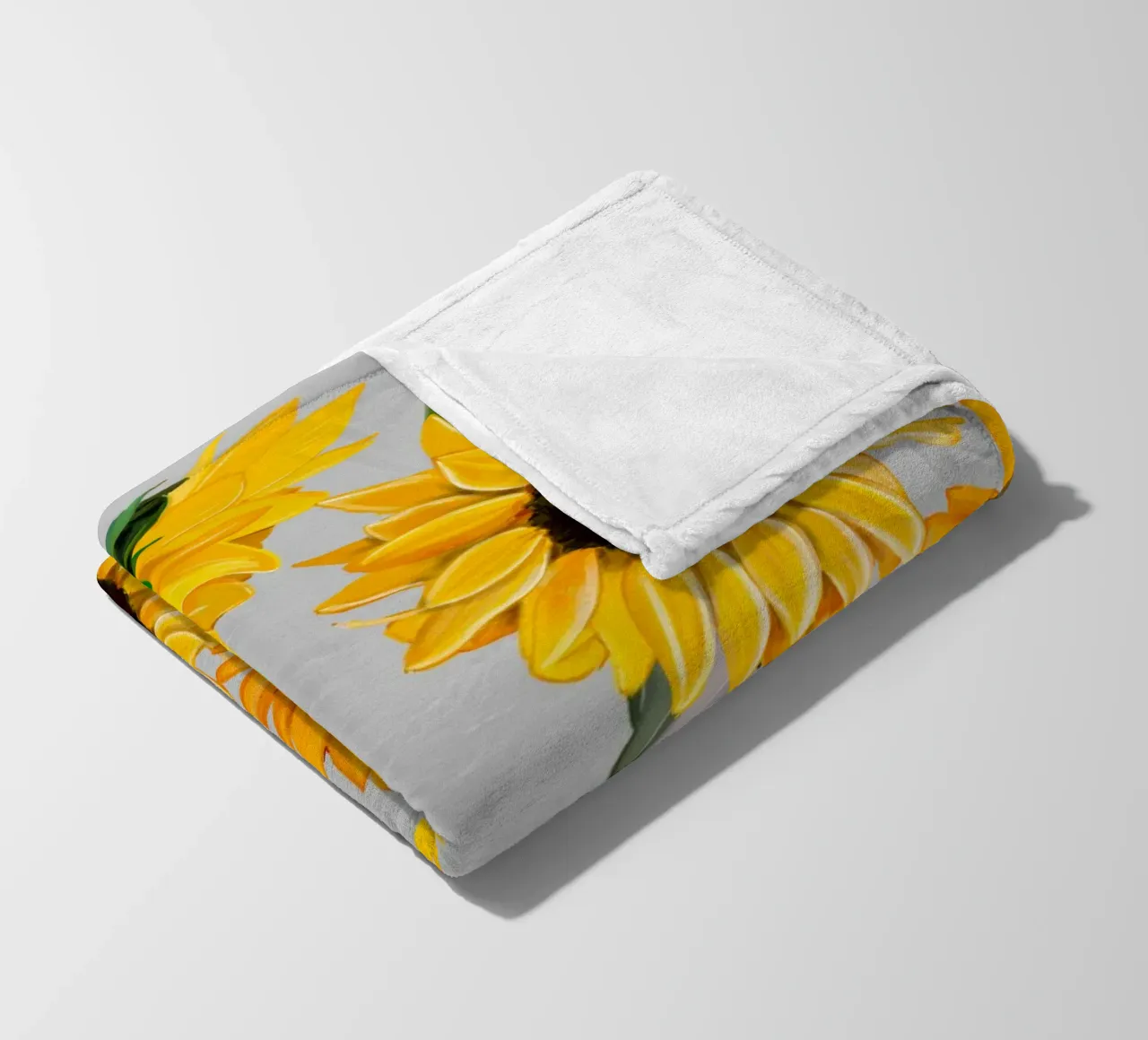 Sunflowers pattern Fleecedecke von gulsengunel