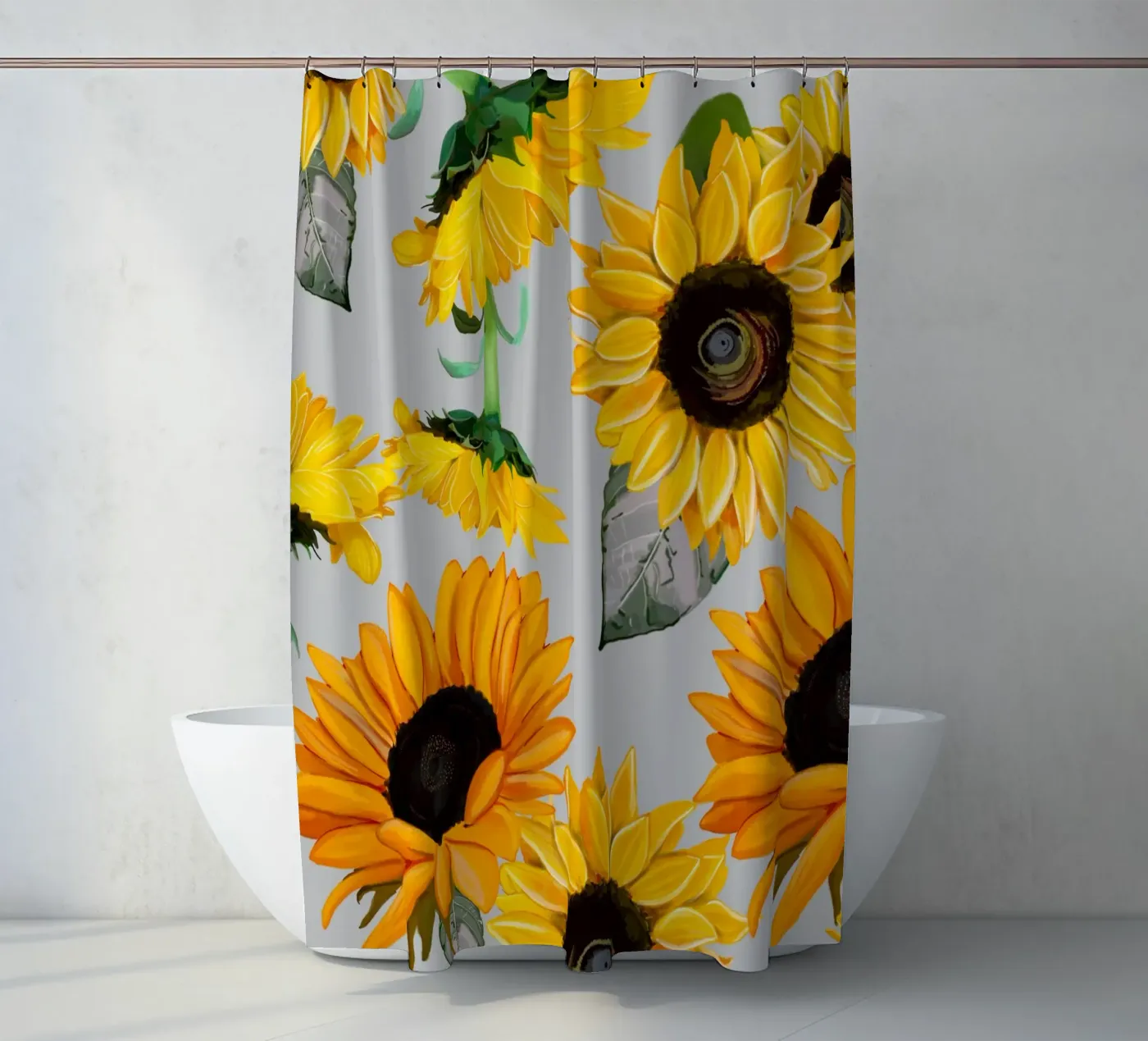 Sunflowers pattern douchegordijn van gulsengunel