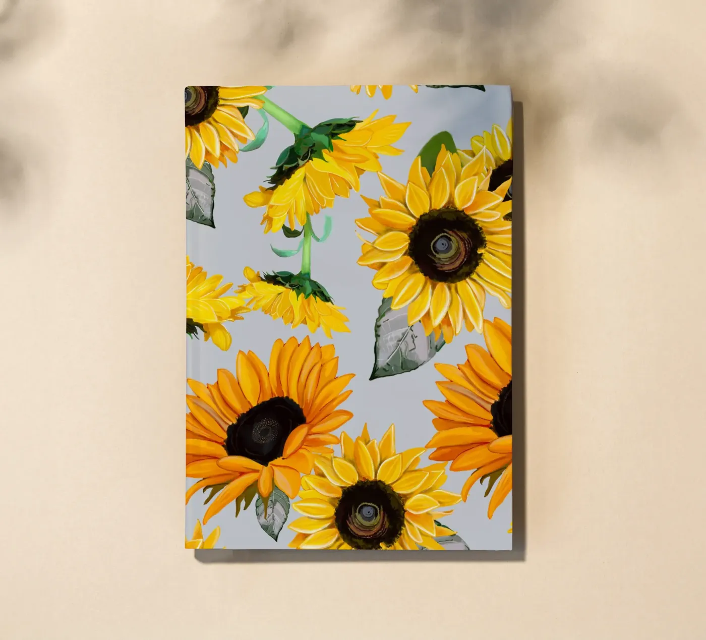 Sunflowers pattern notebook by gulsengunel