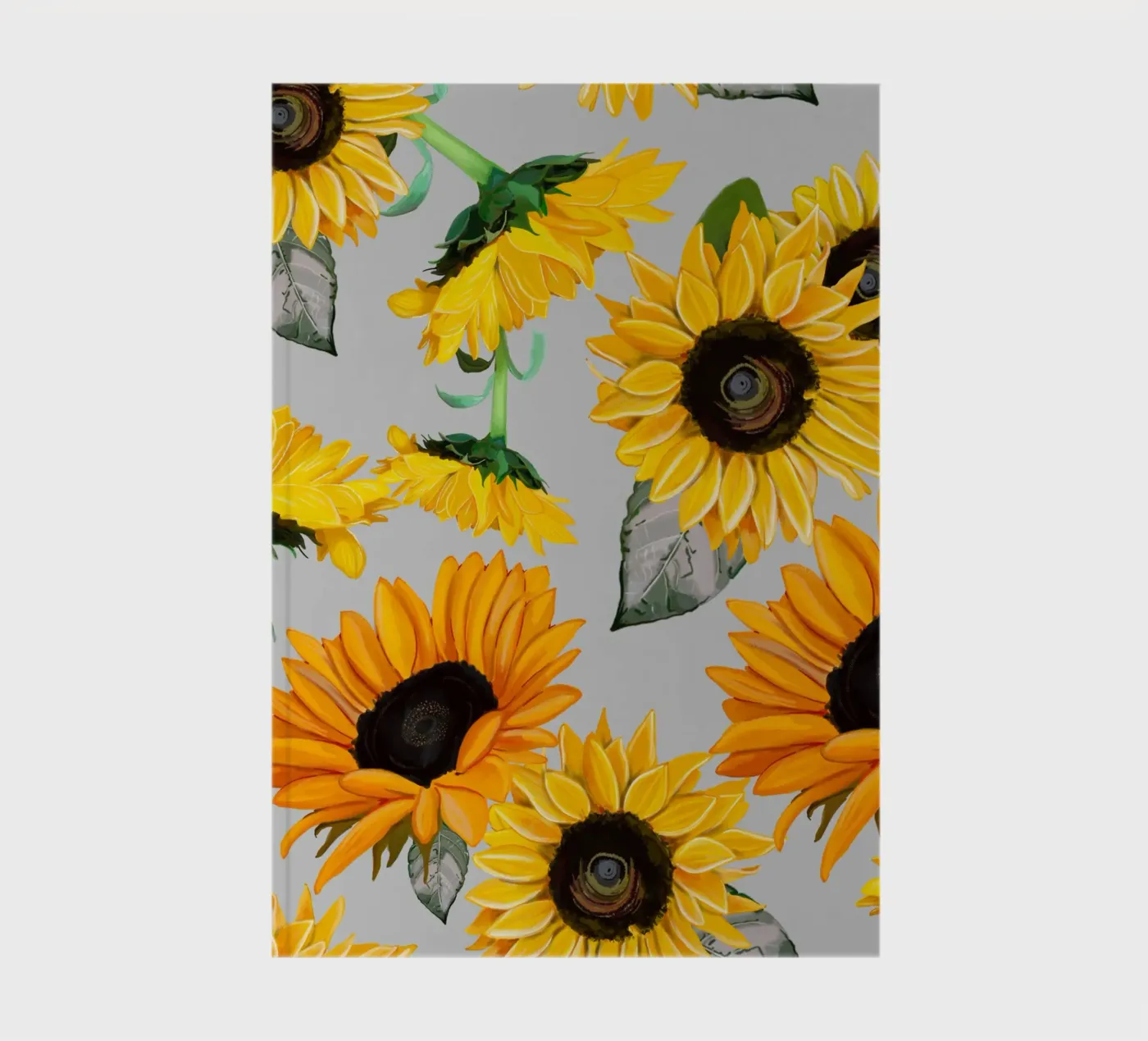 Sunflowers pattern notebook by gulsengunel