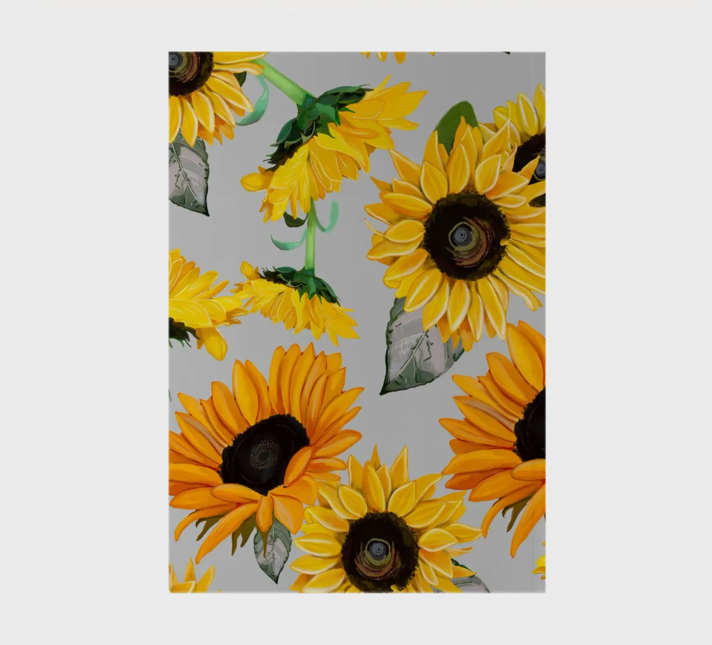 Sunflowers pattern notebook by gulsengunel