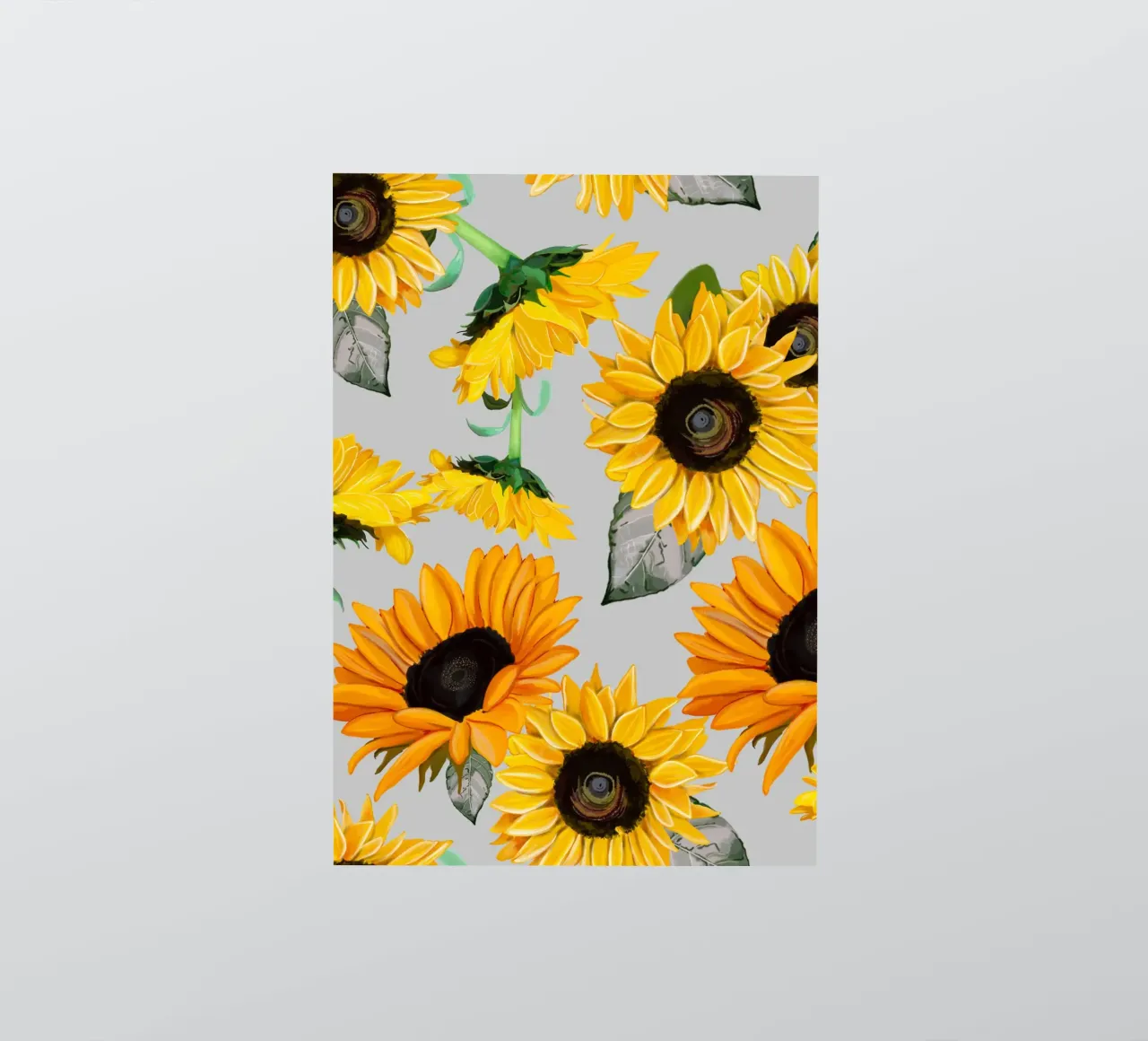 Sunflowers pattern sticker by gulsengunel
