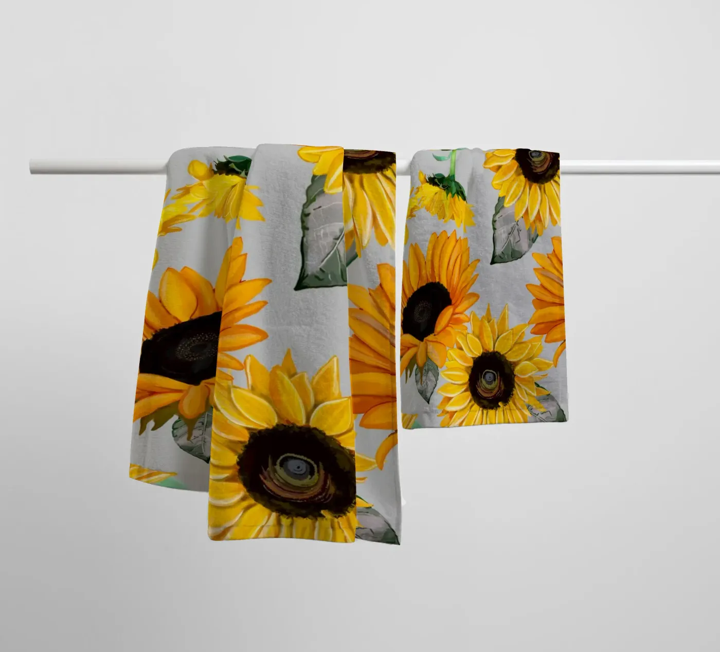 Motivo dei girasoli asciugamano da bagno da gulsengunel