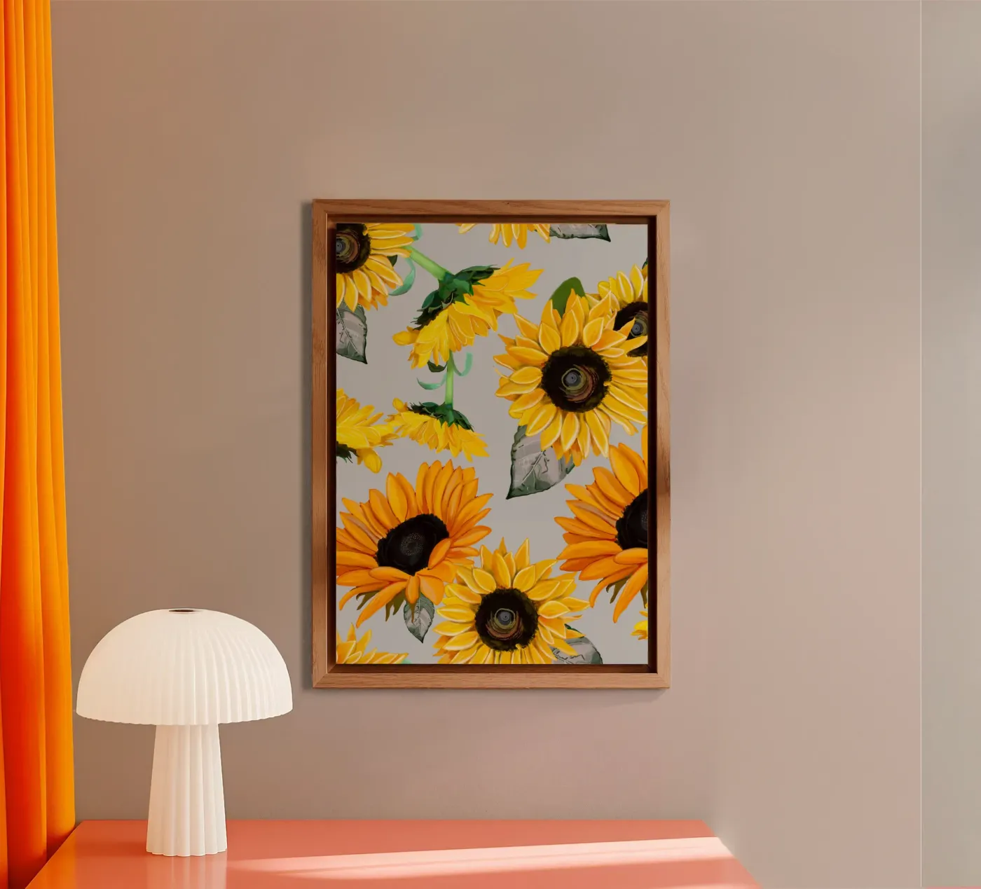 Sunflowers pattern forex-plaat van gulsengunel