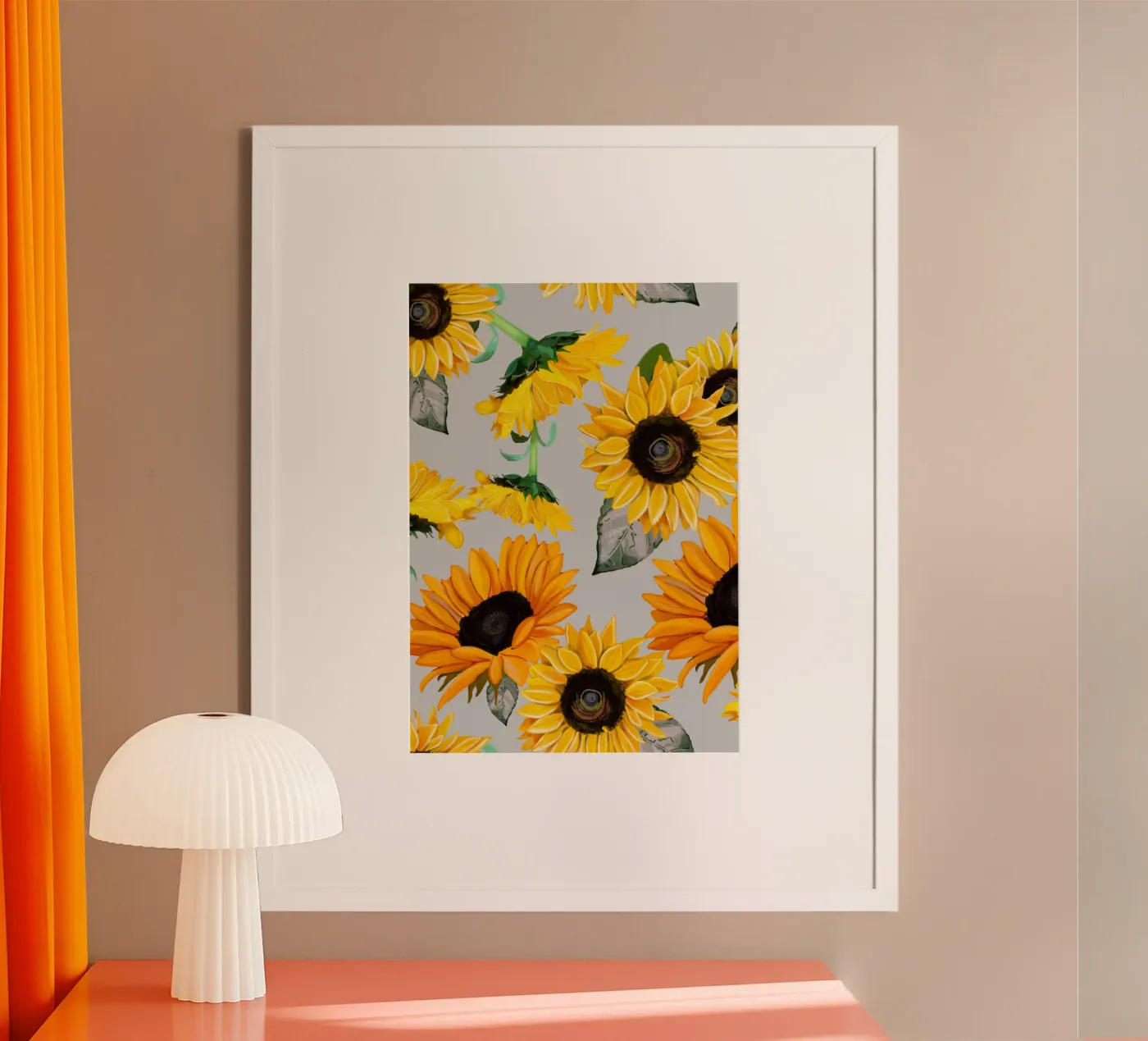 Sunflowers pattern Poster von gulsengunel
