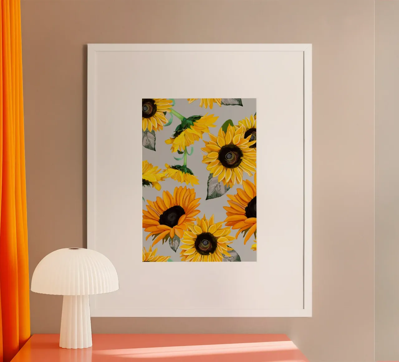 Sunflowers pattern Poster von gulsengunel