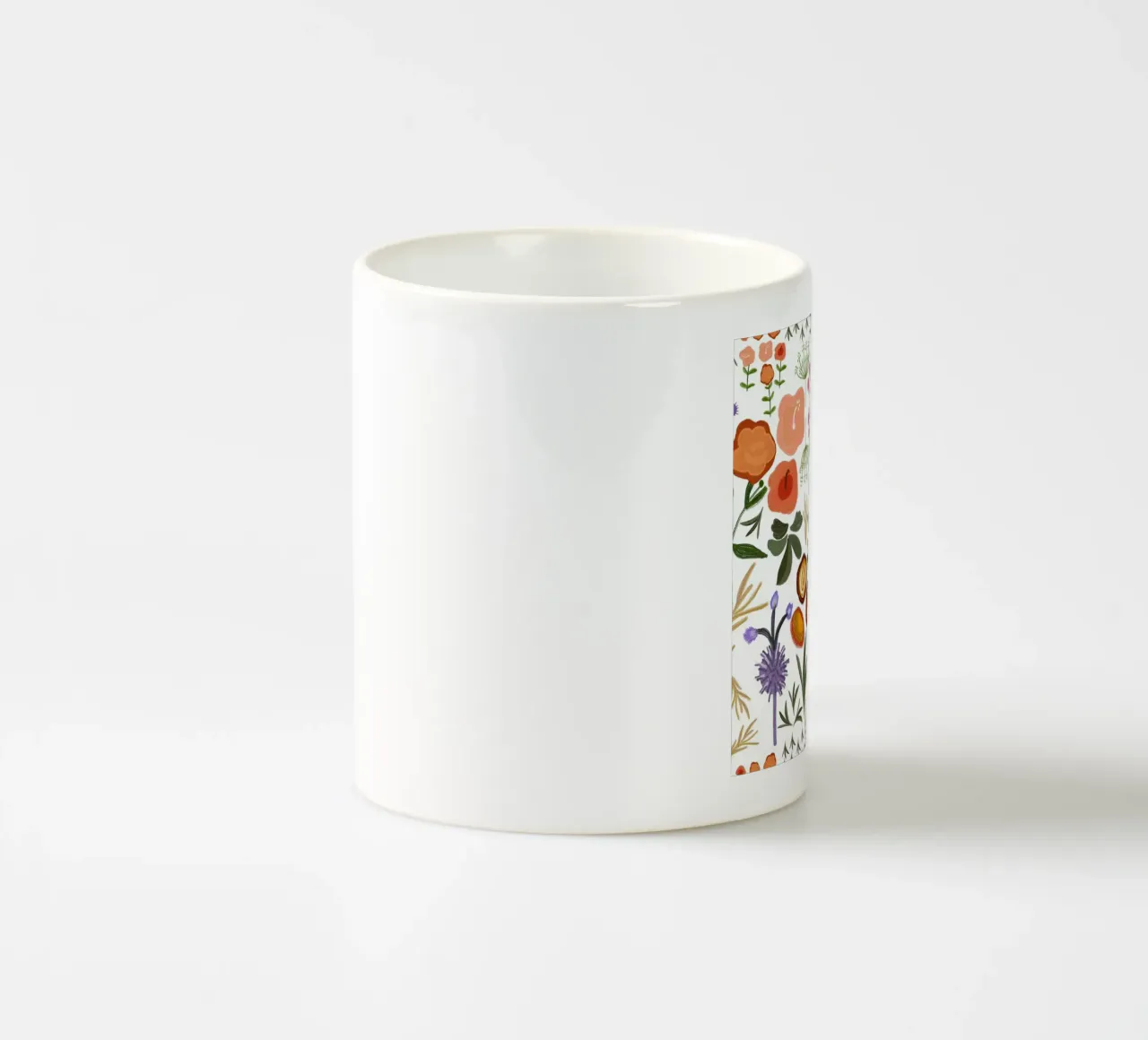 Giardino appartato fiori di prato tazza in ceramica da gulsengunel
