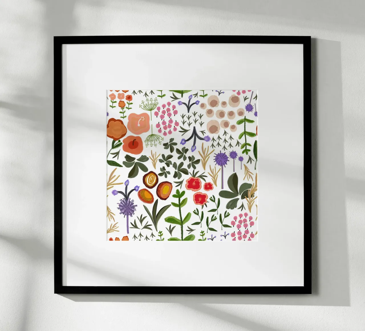 Giardino appartato fiori di prato poster da gulsengunel