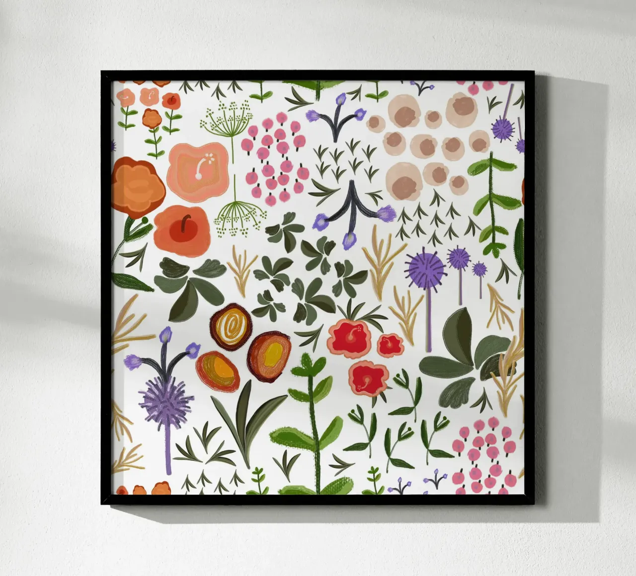 Giardino appartato fiori di prato poster da gulsengunel