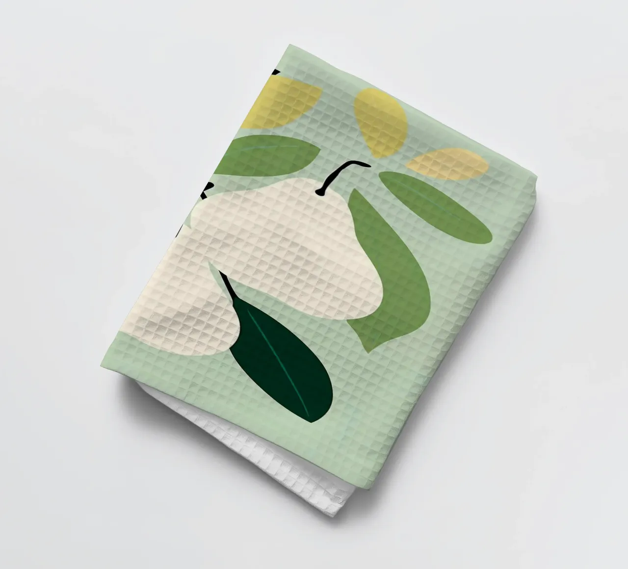 Minimalist Pear Art Print - Art mural botanique moderne torchon de ClubArt