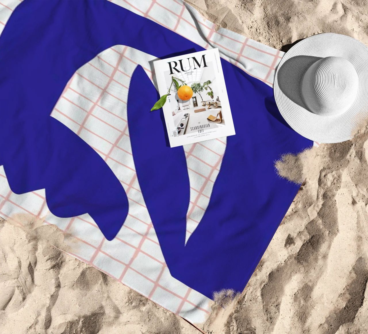 Blue Tulip serviette de plage de Pure