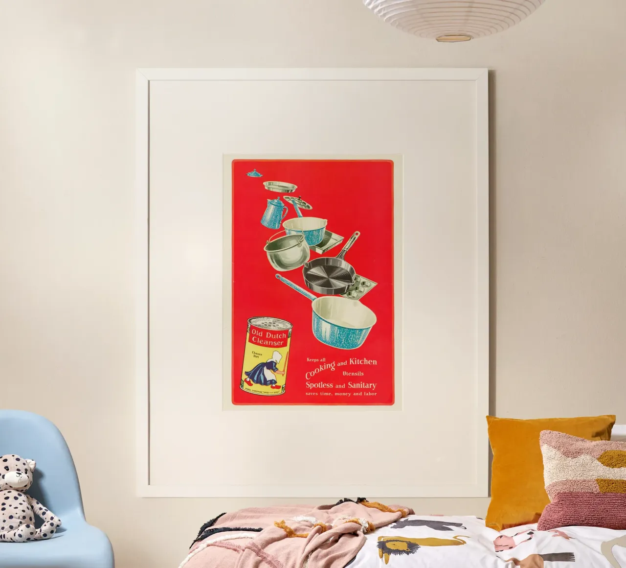 Vecchia pubblicità olandese del detergente - Stampa d'arte retrò per la cucina poster da ClubArt