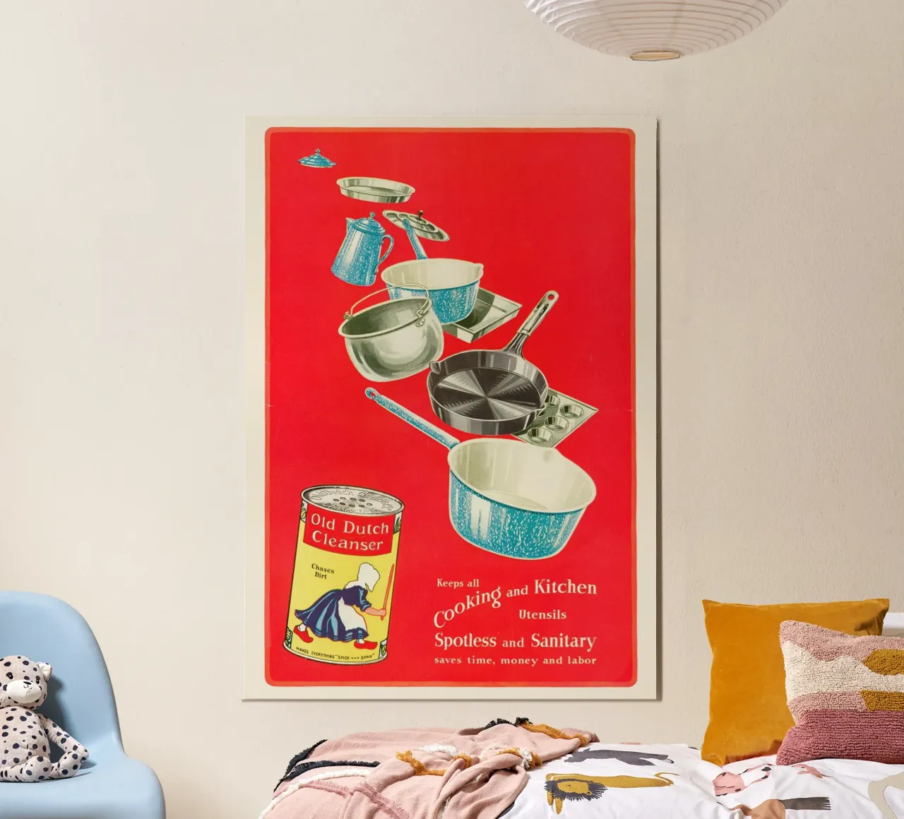 Vecchia pubblicità olandese del detergente - Stampa d'arte retrò per la cucina poster da ClubArt