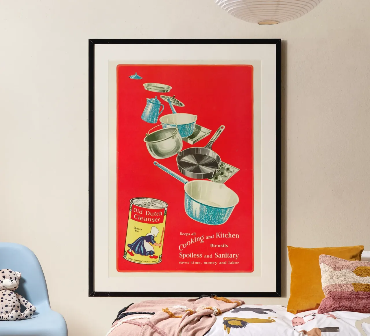 Vecchia pubblicità olandese del detergente - Stampa d'arte retrò per la cucina poster da ClubArt