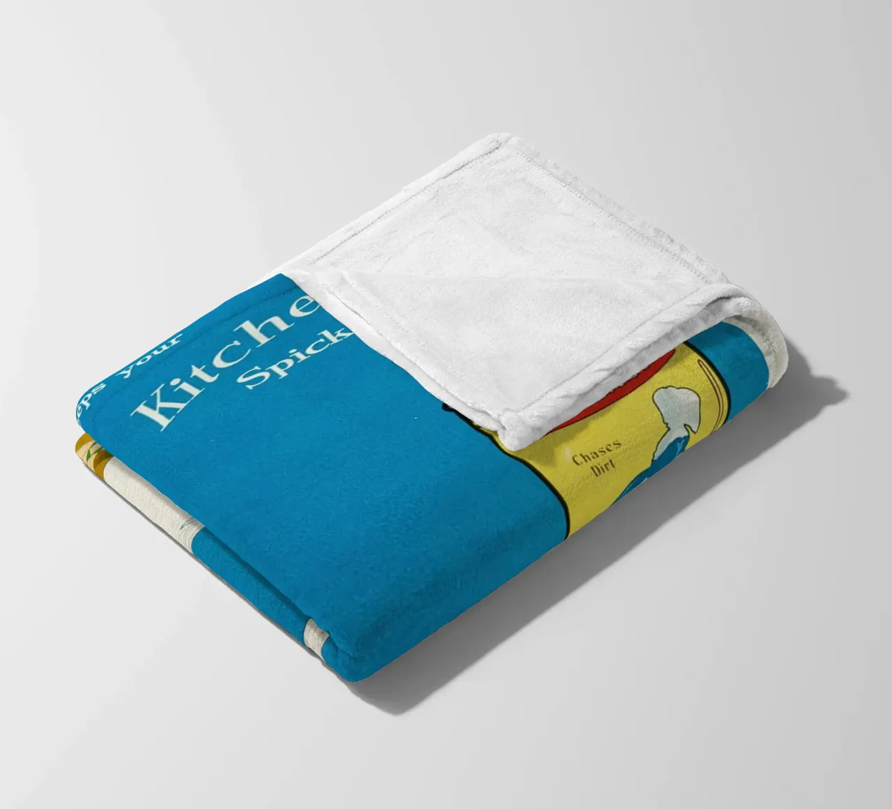 Vecchia pubblicità olandese di un detergente - Cucina Spick and Span coperta in pile da ClubArt