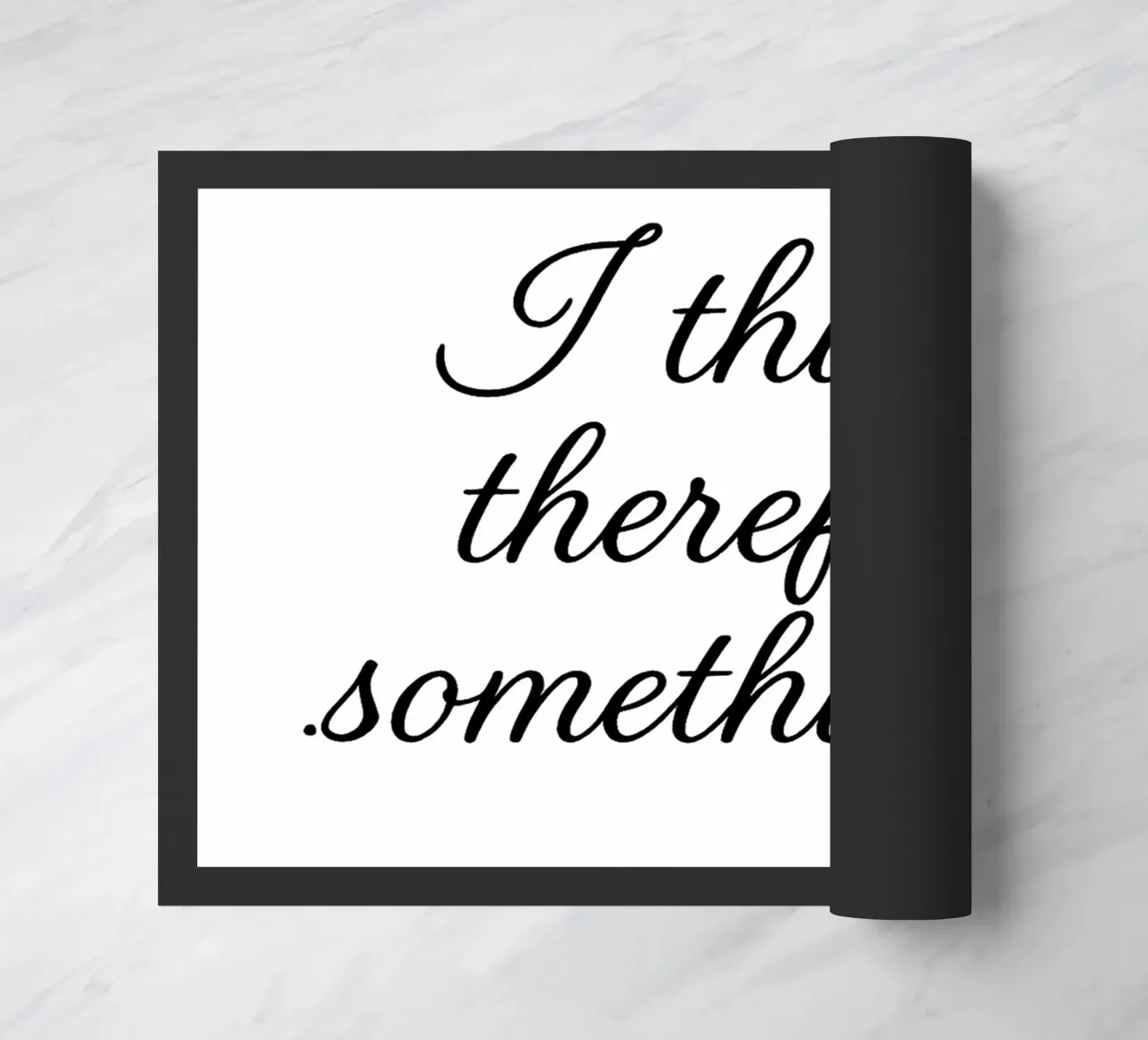 I THINK, THEREFORE SOMETHING IS black zerbino da Vintage Van Gogh