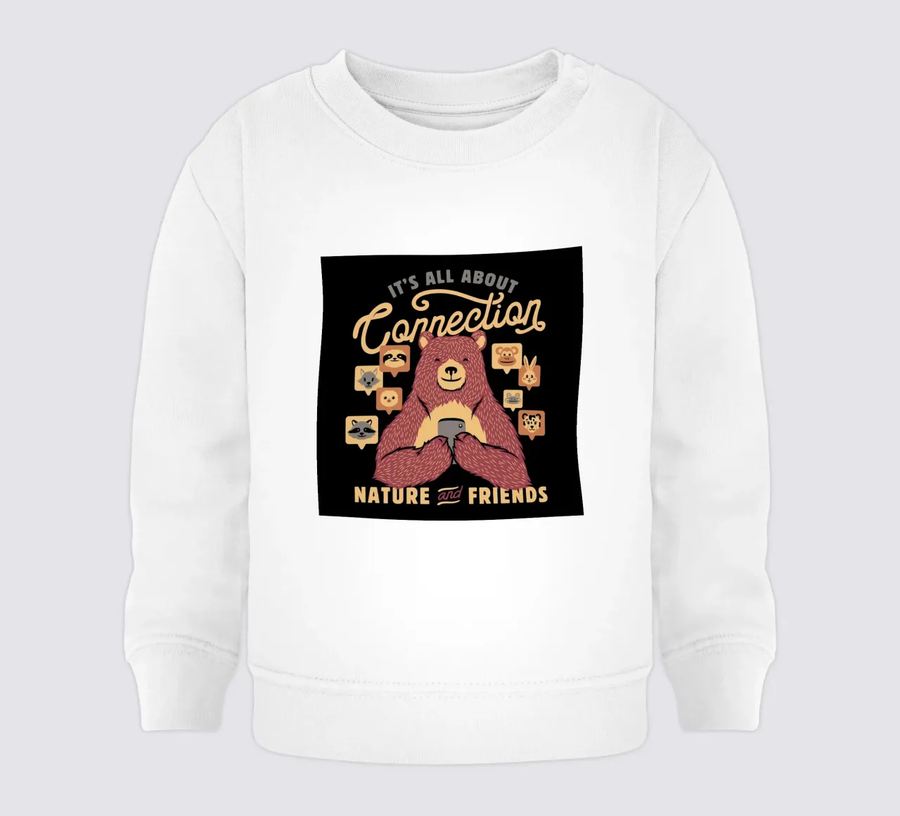 It's All About Connection Baby Sweatshirt von Tobe Fonseca