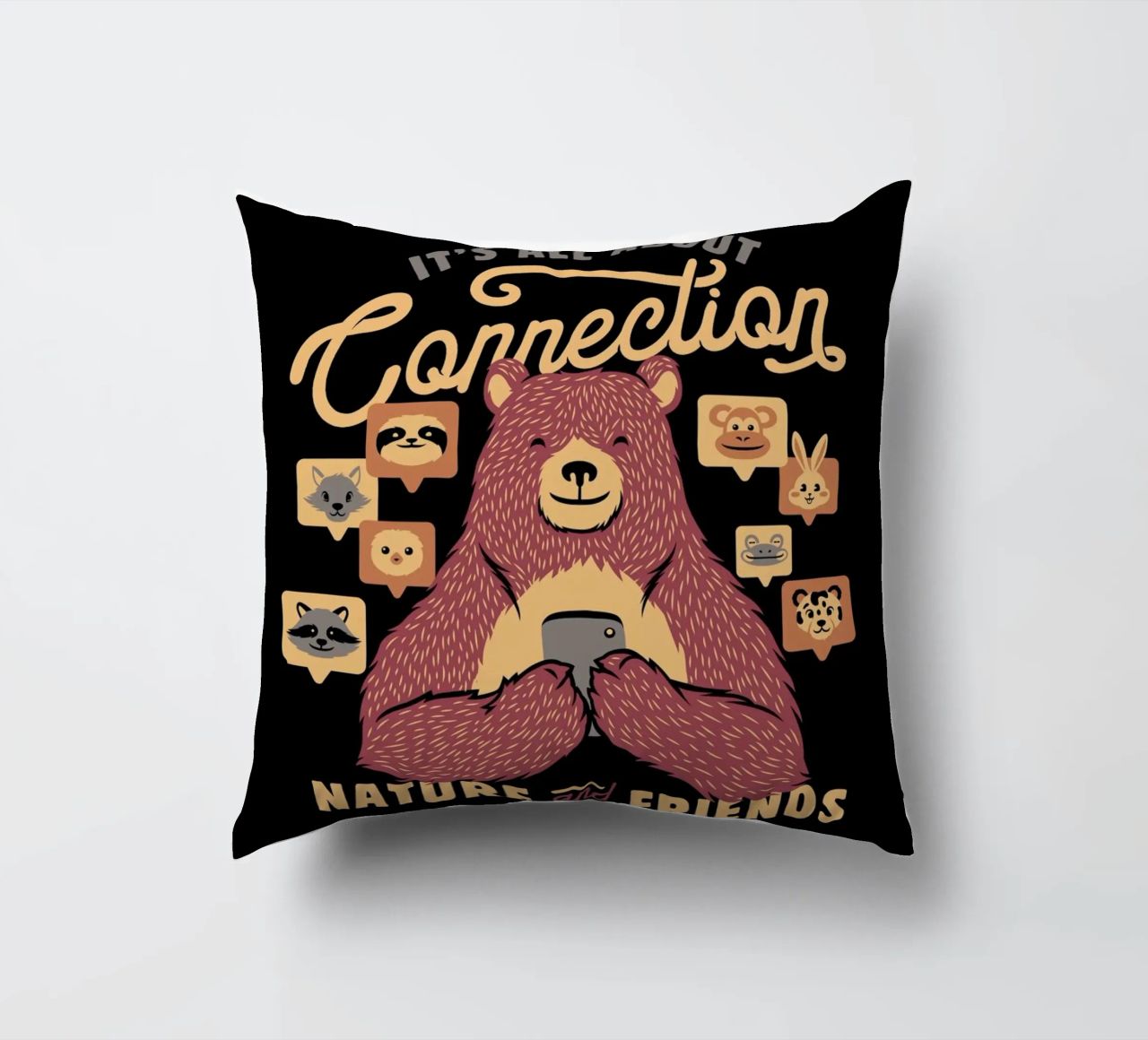It's All About Connection cuscino da Tobe Fonseca