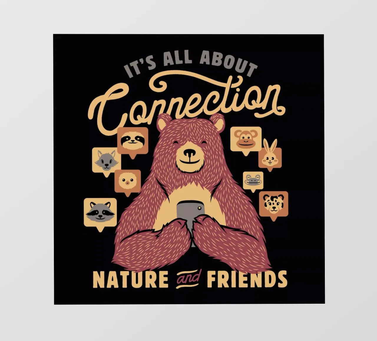 It's All About Connection telo in pvc da Tobe Fonseca