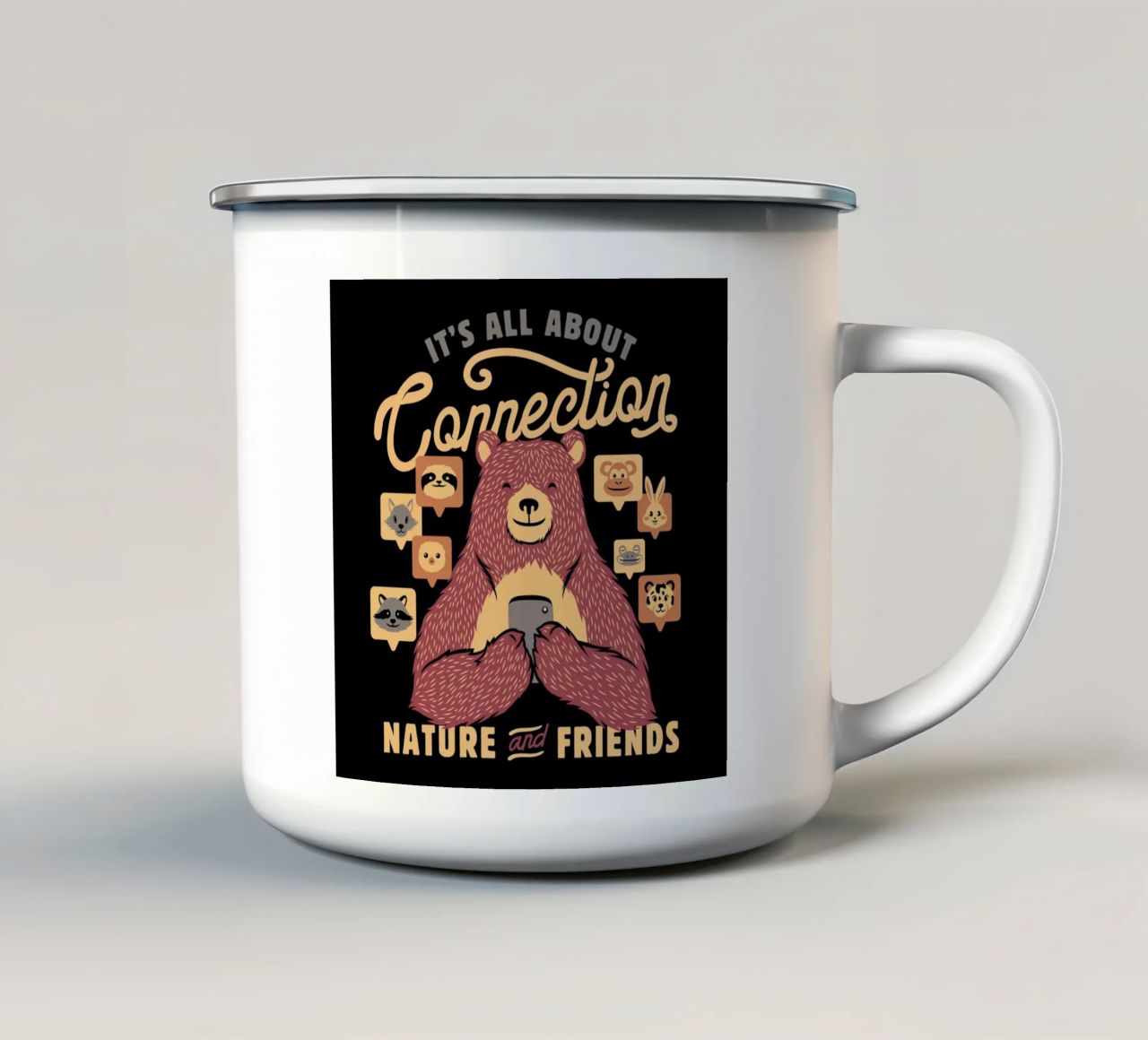 It's All About Connection tazza in smalto da Tobe Fonseca