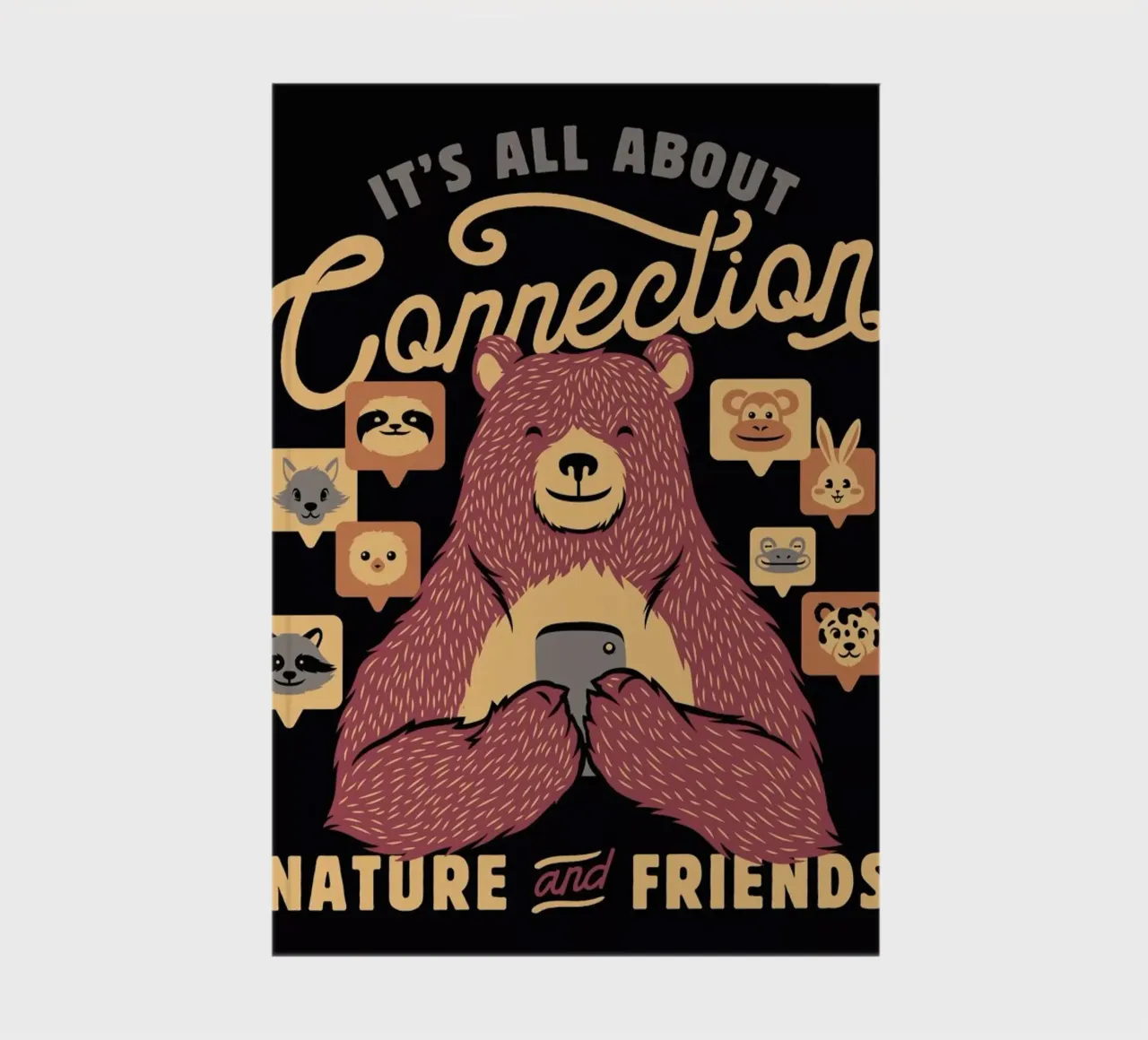 It's All About Connection Notizbuch von Tobe Fonseca