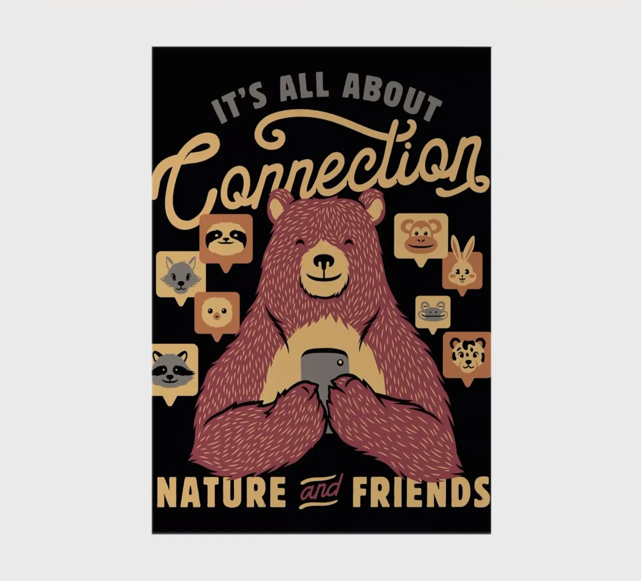 It's All About Connection Notizbuch von Tobe Fonseca