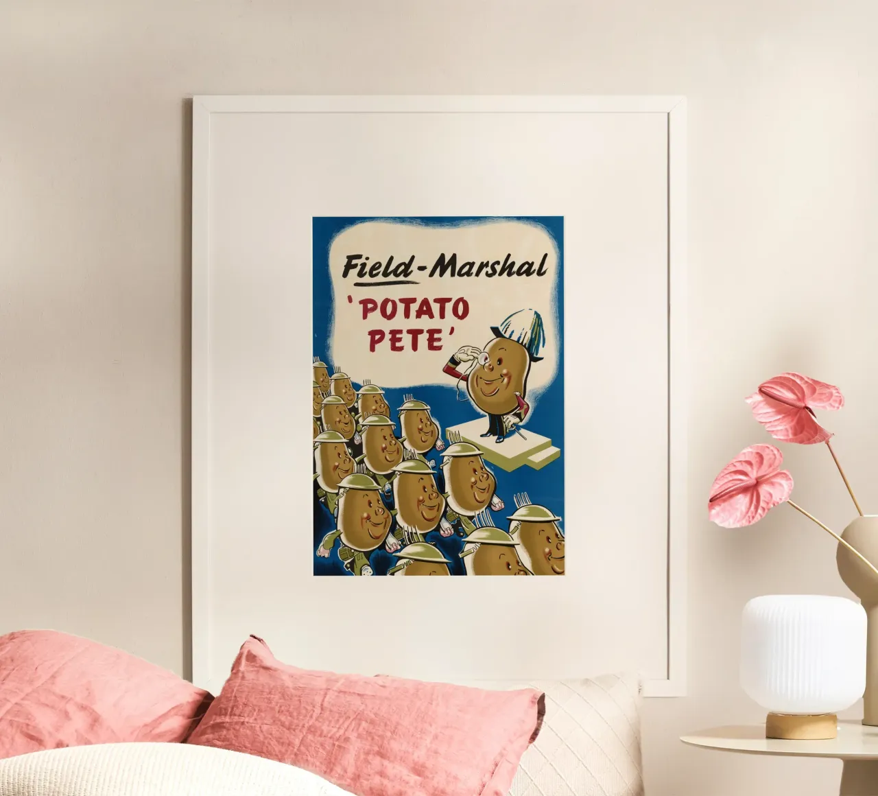 WWII "Field-Marshal Potato Pete" Propaganda Poster carta hahnemühle da ClubArt