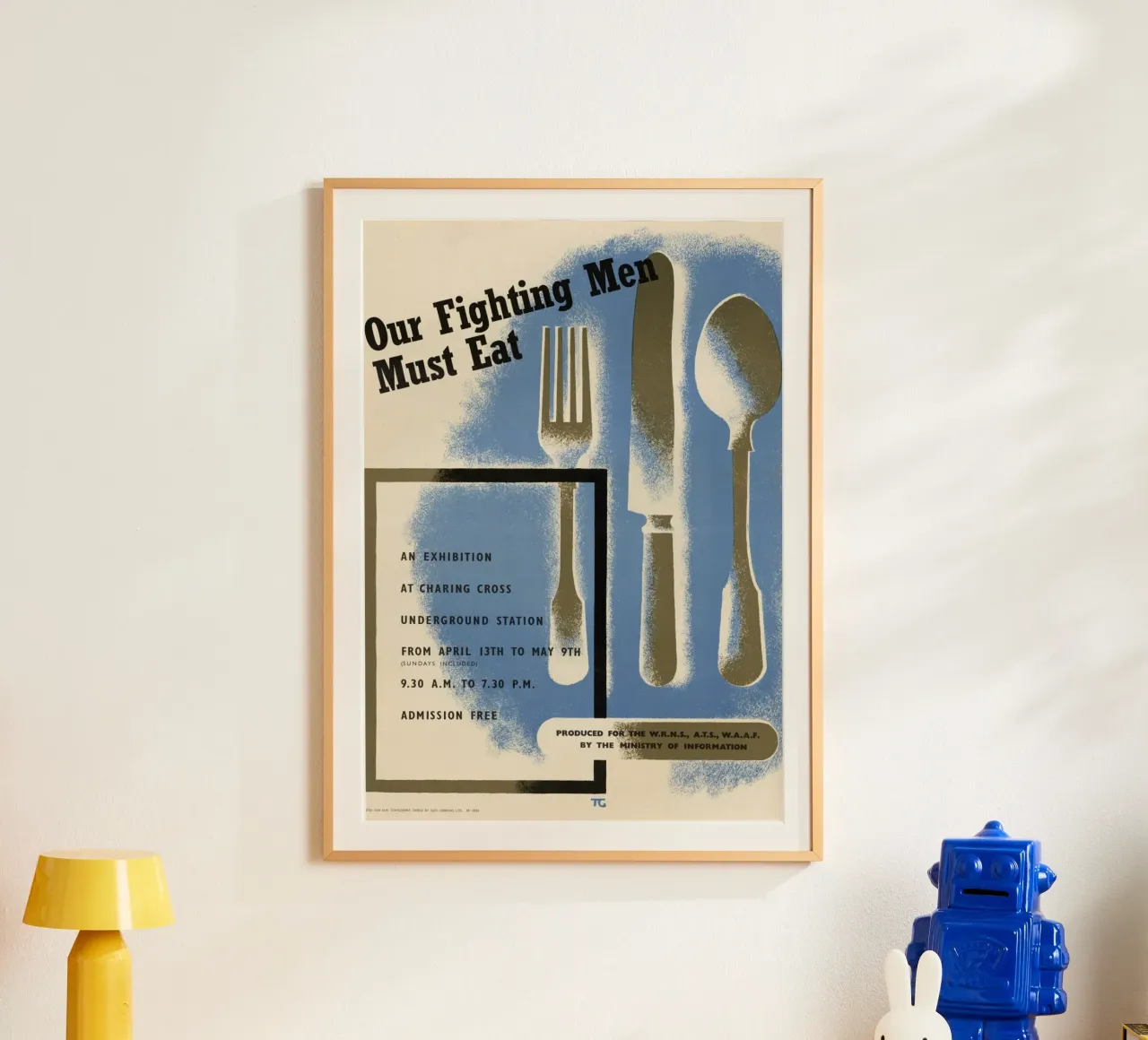 Manifesto della mostra della seconda guerra mondiale "I nostri combattenti devono mangiare". poster da ClubArt