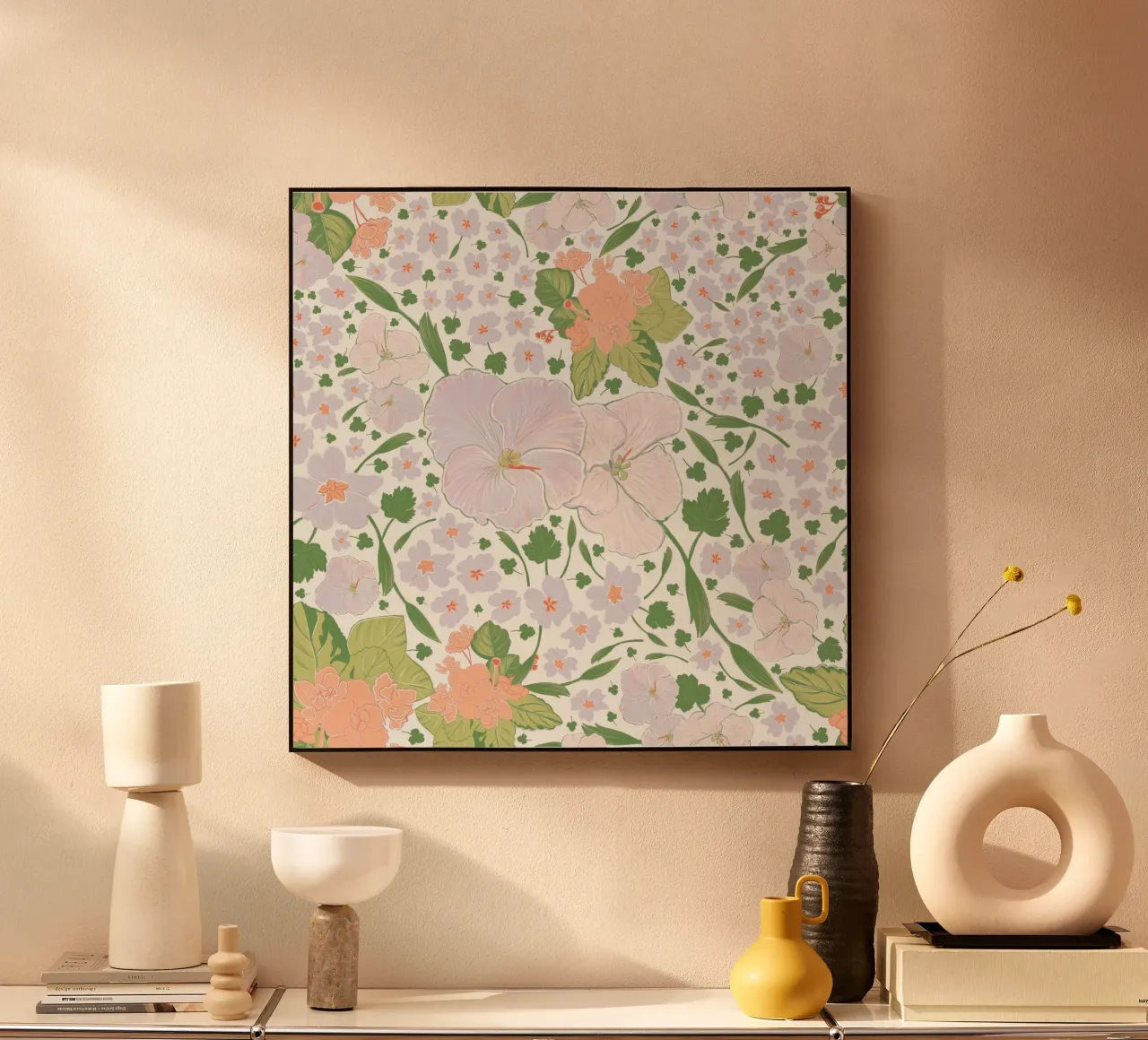 Modello di fiore retrò bianco alluminio dibond da gulsengunel