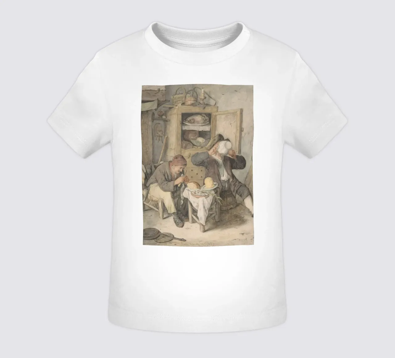 18th Century Tavern Scene - Rustic Genre Art Print baby t-shirt by ClubArt